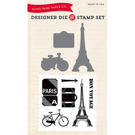(EPDIE/STAMP12)Echo Park Getaway Designer Dies & Stamp Set