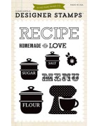 (EPSTAMP16)Echo Park Clear Acrylic Stamps Homemade With Love