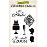 (EPSTAMP15)Echo Park Clear Acrylic Stamps Wedding