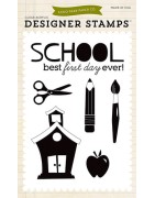 (EPSTAMP13)Echo Park Clear Acrylic Stamps Back-To-School