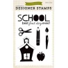 (EPSTAMP13)Echo Park Clear Acrylic Stamps Back-To-School
