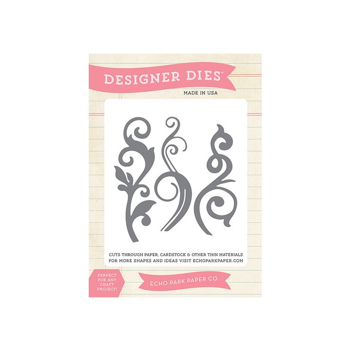 (EPPDIE35)Echo Park Flourish Set 1 Designer Dies