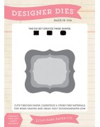 (EPPDIE28)Echo Park Designer Label Set 2 Designer Dies