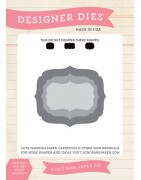 (EPPDIE27)Echo Park Designer Label Set 1 Designer Dies