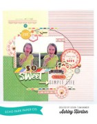 (EPSTAMP05)Echo Park Simple Life Clear Stamp Set