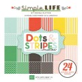 (SL68030)Echo Park Paper Pad Simple Life Dots & Stripes (SL68030)Echo Park Paper Pad Simple Life Dots & Stripes
