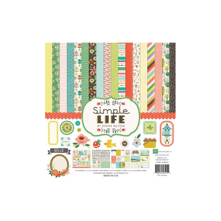(SL68016)Echo Park Paper Pad Simple Life Collection Kit (SL68016)Echo Park Paper Pad Simple Life Collection Kit
