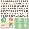 (SL68015)Echo Park Paper Pad Simple Life Alpha Stickers
