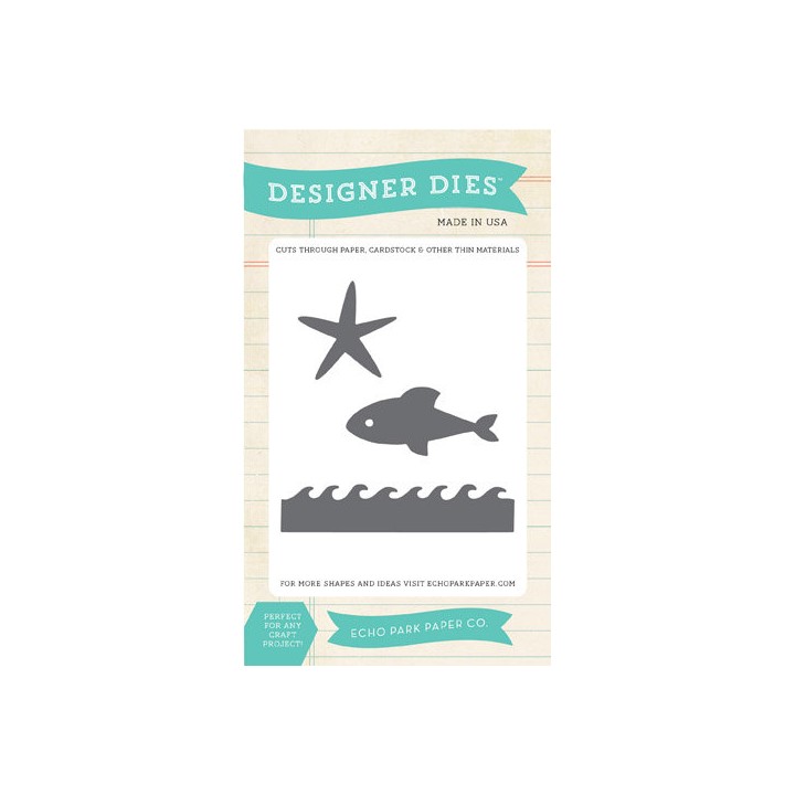 (EPSDIE06)Echo Park Walking On Sunshine Starfish & Waves Designe (EPSDIE06)Echo Park Walking On Sunshine Starfish & Waves Designe