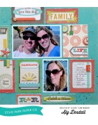 (EPSDIE06)Echo Park Walking On Sunshine Starfish & Waves Designe