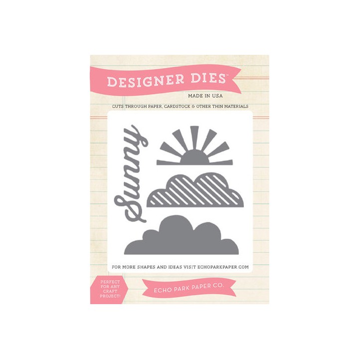 (EPMDIE05)Echo Park Walking On Sunshine Sun & Clouds Designer Di (EPMDIE05)Echo Park Walking On Sunshine Sun & Clouds Designer Di