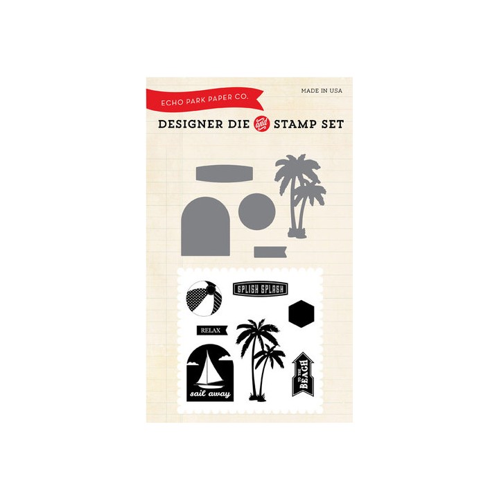 (EPDIE/STAMP01)Echo Park Walking On Sunshine Splish Splash Desig (EPDIE/STAMP01)Echo Park Walking On Sunshine Splish Splash Desig