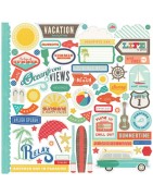 (WS67014)Echo Park Walking On Sunshine 12x12 Inch Element Sticke