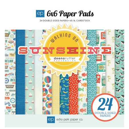 (WS67023)Echo Park Walking On Sunshine 6x6 Inch Paper Pad