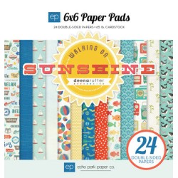 (WS67023)Echo Park Walking On Sunshine 6x6 Inch Paper Pad