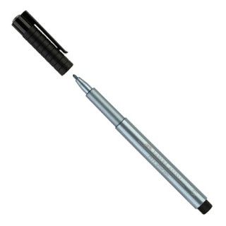 (FC-167392)Faber Castell Pitt artist pen Metallic Bleu