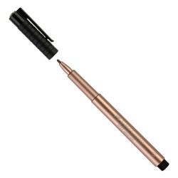 (FC-167352)Faber Castell Pitt artist pen Metallic Copper