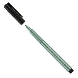 (FC-167394)Faber Castell Pitt artist pen Metallic Green