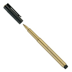 (FC-167350)Faber Castell Pitt artist pen Metallic Gold