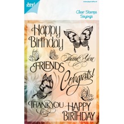 (6410/0308)Clear stamp Sayings