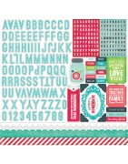 (WAF66015)Echo Park We Are Family 12x12 Inch Alpha Stickers