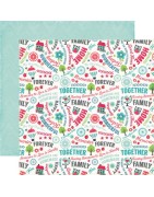 (WAF66016)Echo Park We Are Family 12x12 Inch Collection Kit