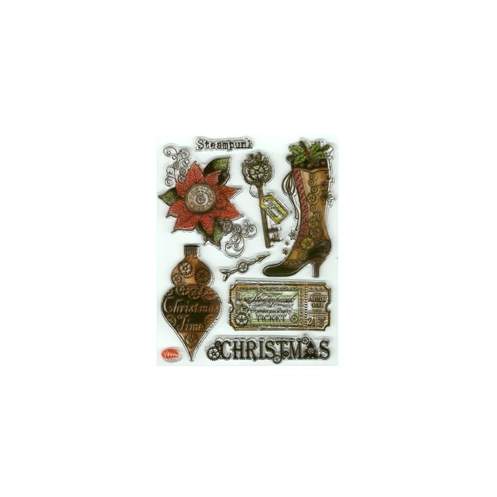 (4003 116 00)Clear Stamps - Weihnachts SteamPunk