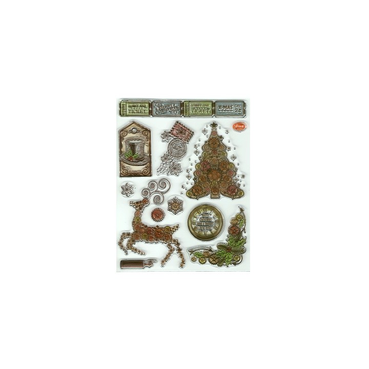 (4003 117 00)Clear Stamps - Weihnachts SteamPunk