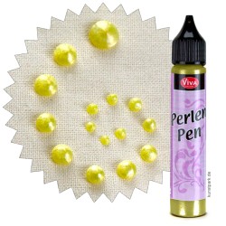 (116220201)Perlen Pen - Patellgelb