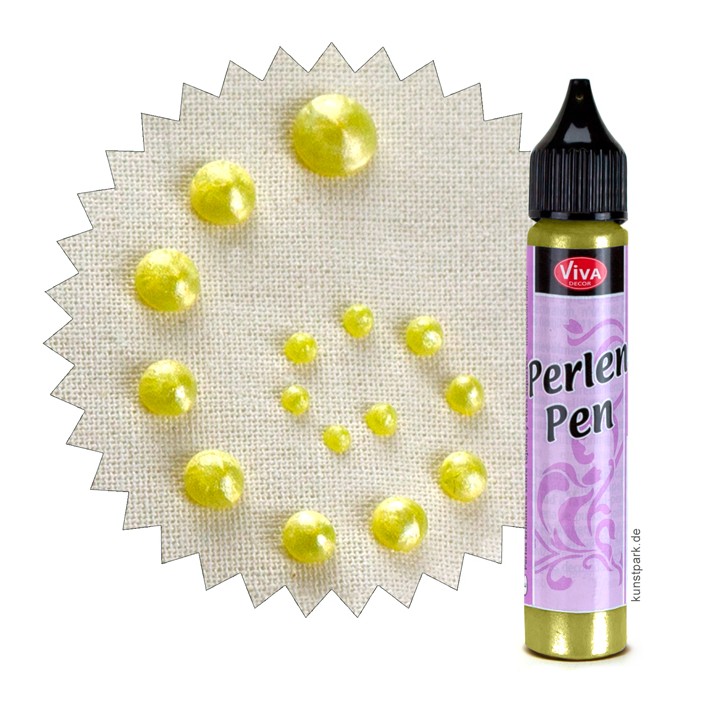 (116220201)Perlen Pen - Patellgelb