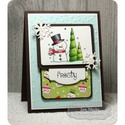 (TEEF09)Taylored Expressions Snowfall Embossing Folder