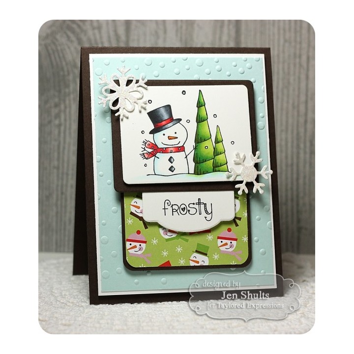 (TEEF09)Taylored Expressions Snowfall Embossing Folder