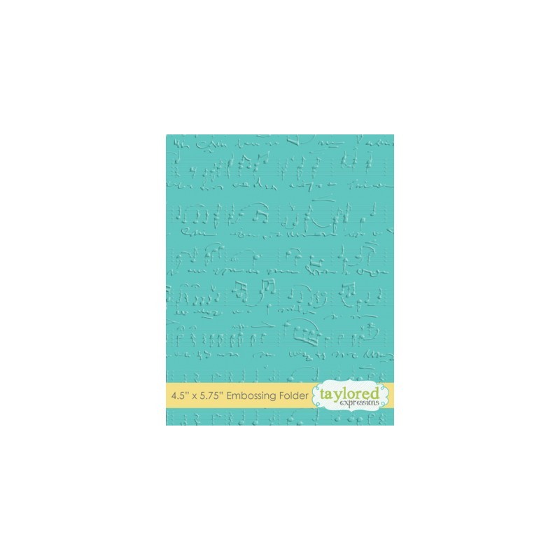 (TEEF06)Taylored Expressions Sheet Music Embossing Folder
