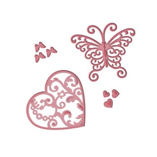 (S3-211)Spellbinders Die D-Lite Flutter Love