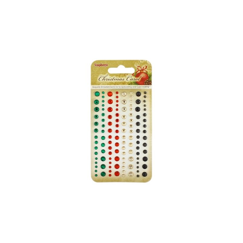 (SCB25002037)ScrapBerry's Adhesive Gems Christmas Carol
