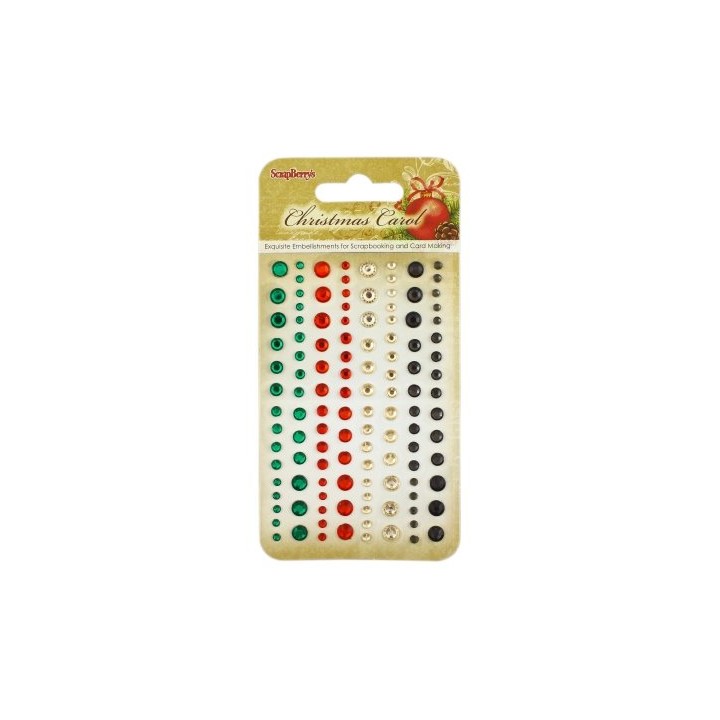 (SCB25002037)ScrapBerry's Adhesive Gems Christmas Carol