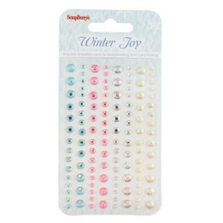 (SCB25002035)ScrapBerry's Adhesive Gems Winter Joy