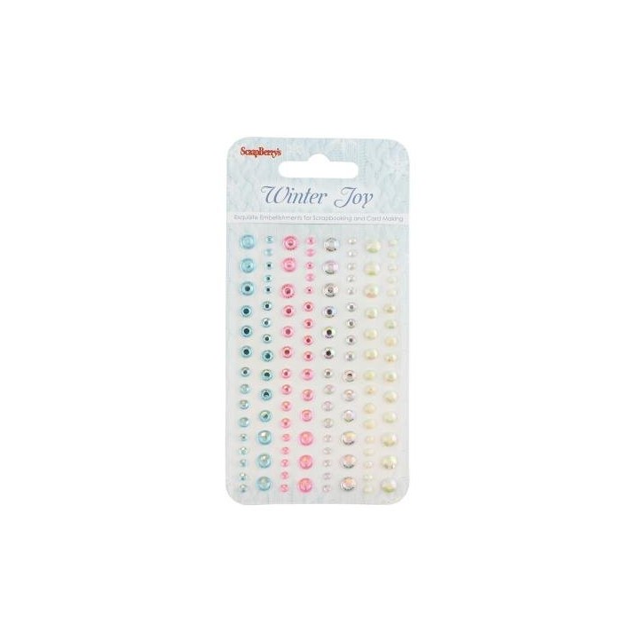 (SCB25002035)ScrapBerry's Adhesive Gems Winter Joy