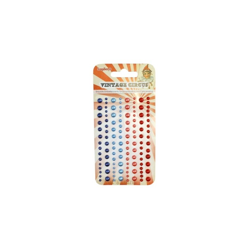 (SCB25002031)ScrapBerry's Adhesive Pearls Vintage Circus 1