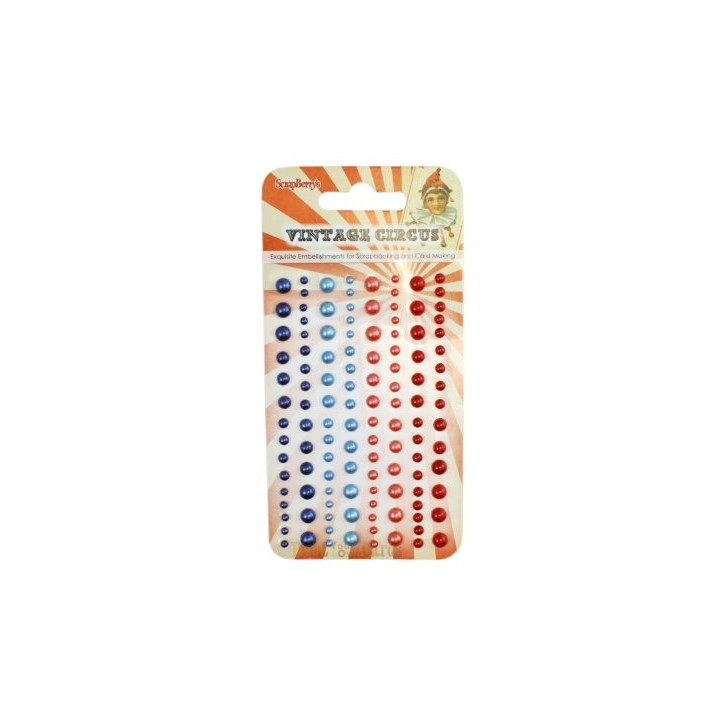 (SCB25002031)ScrapBerry's Adhesive Pearls Vintage Circus 1