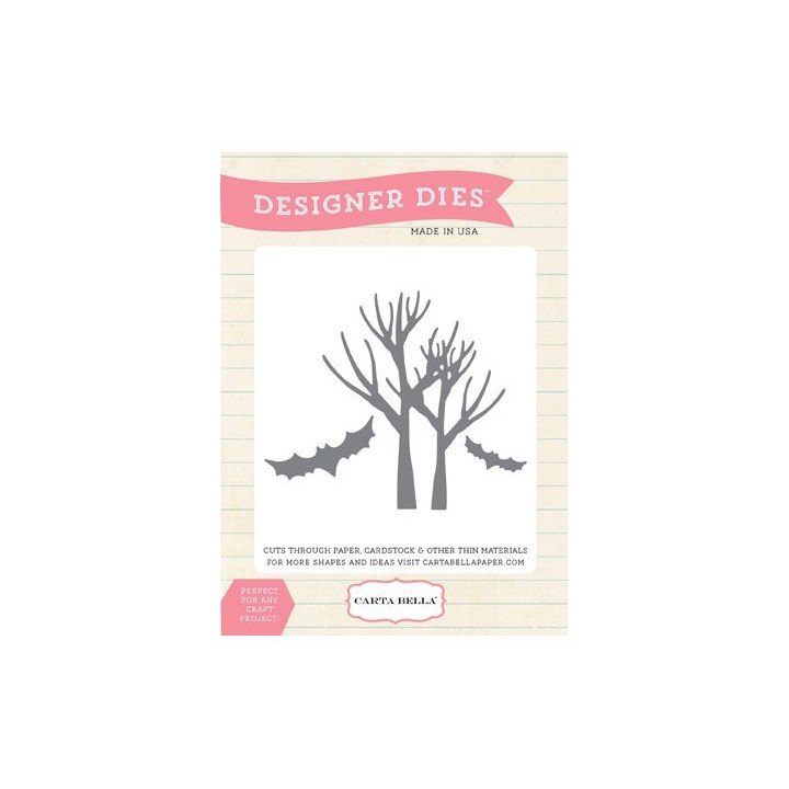 (CBMDie2)Carta Bella Spooky Trees Die Set