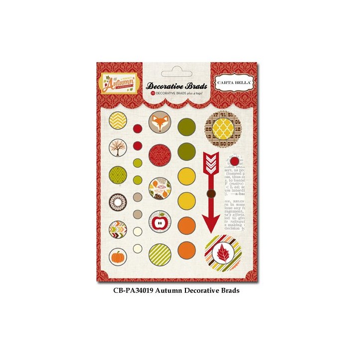 (CBPA34019)Carta Bella Perfect Autumn Brads