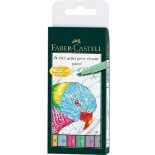 (FC-167163)Faber Castell PITT big brush Pastel 6x