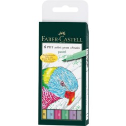 (FC-167163)Faber Castell PITT big brush Pastel 6x