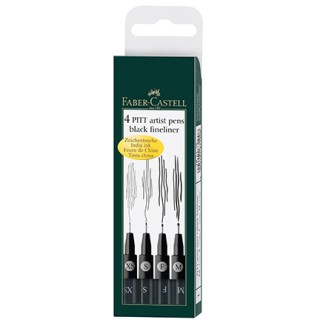 (FC-167115)Faber Castell PITT artist pen black box of 4