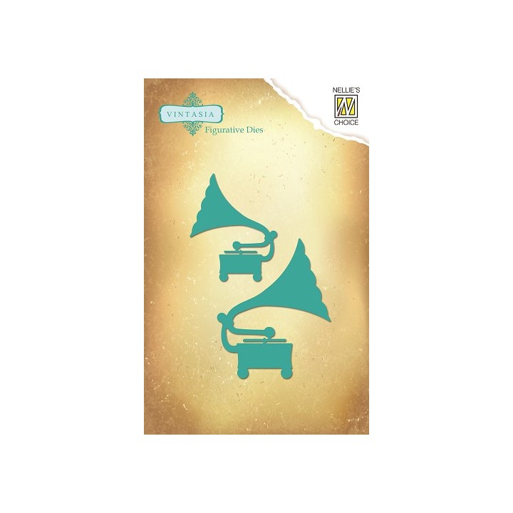 (VIND005)Nellie's Choice Vintasia Dies grammophone