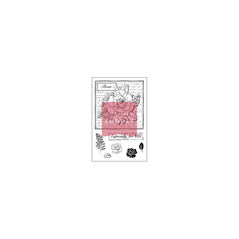 (CBS0018)Clear Stamps - Rose Collage
