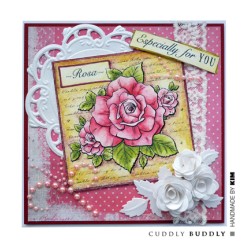 (CBS0018)Clear Stamps - Rose Collage