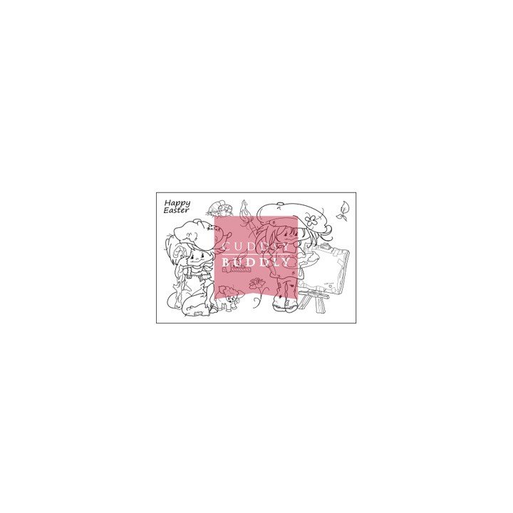 (CBS0022)Clear Stamps - Little Poppets Springtime
