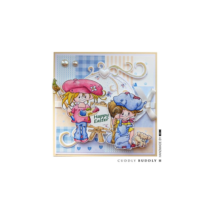 (CBS0022)Clear Stamps - Little Poppets Springtime